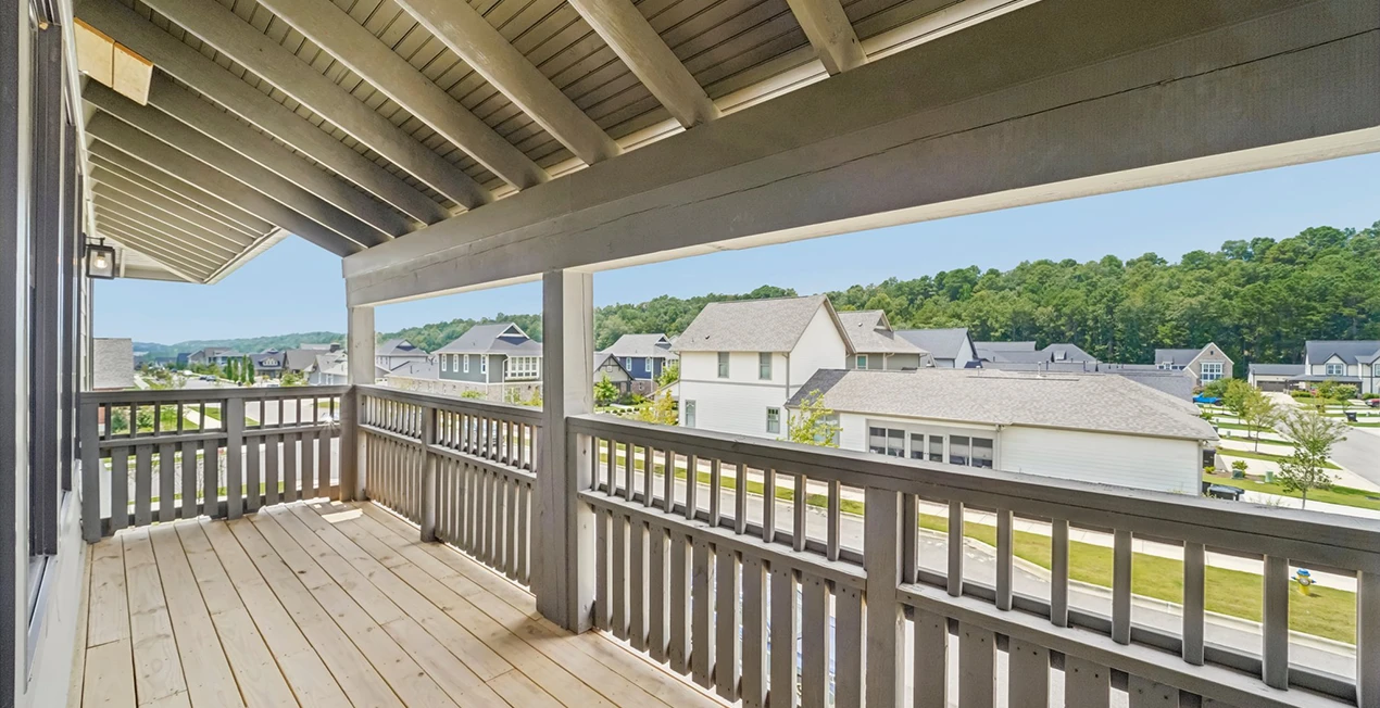 large apartment balcony at arise knox square